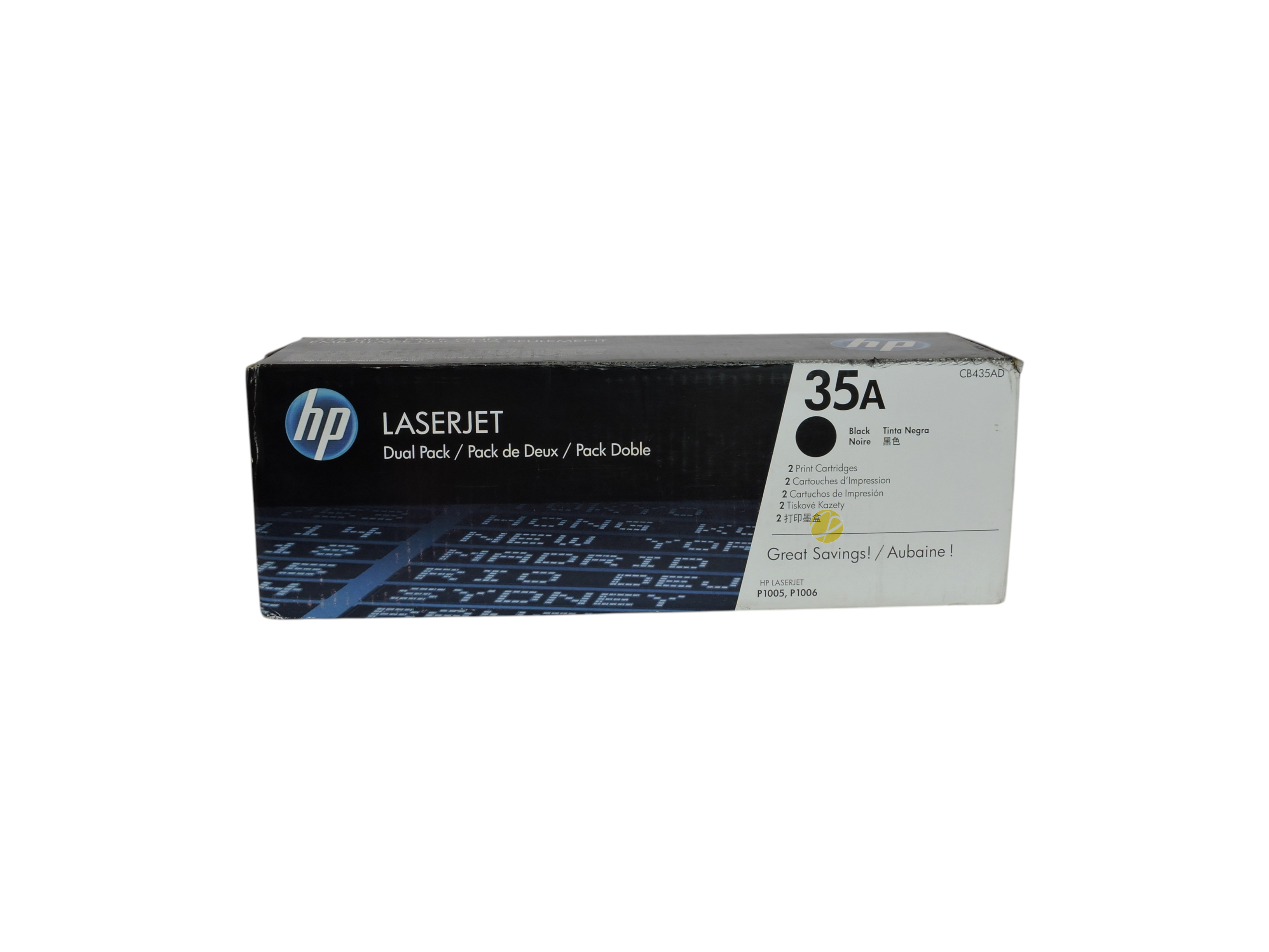 Pack doble de cartuchos de tóner negro original HP 35A para impresoras LaserJet de Compras Perfectas
